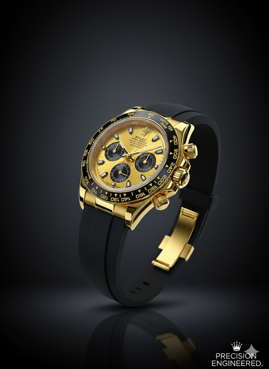 Gold Rolex with black ￼