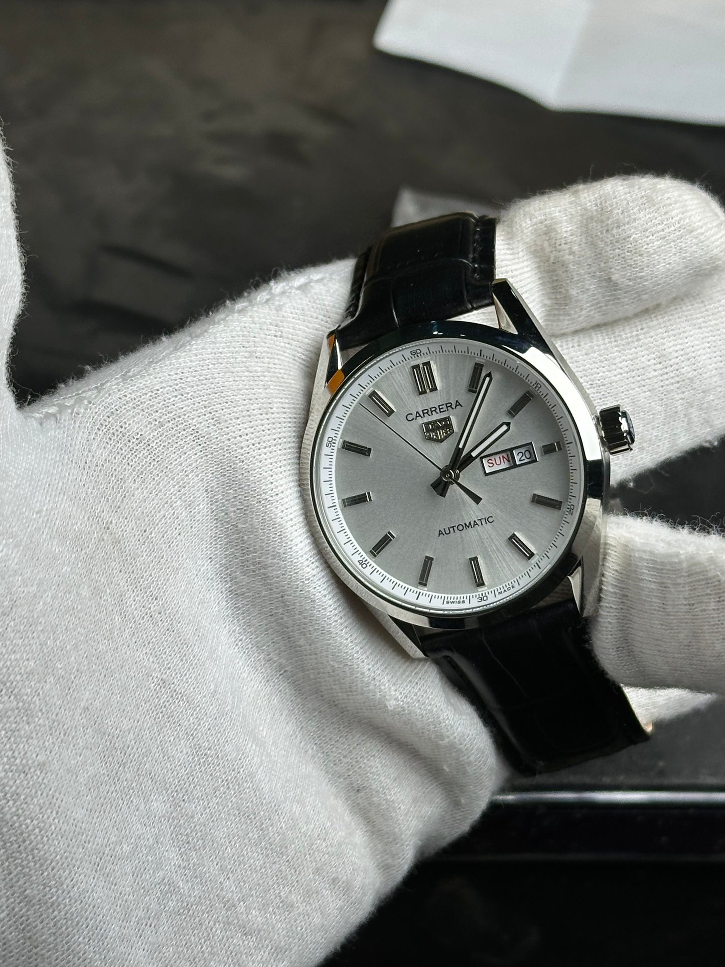 TAG Heuer leather